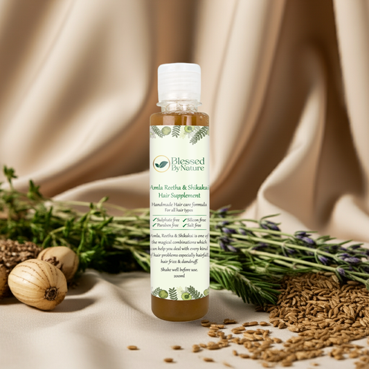 Natural Amla Reetha Shikakai Supplement for Hair Nourishment