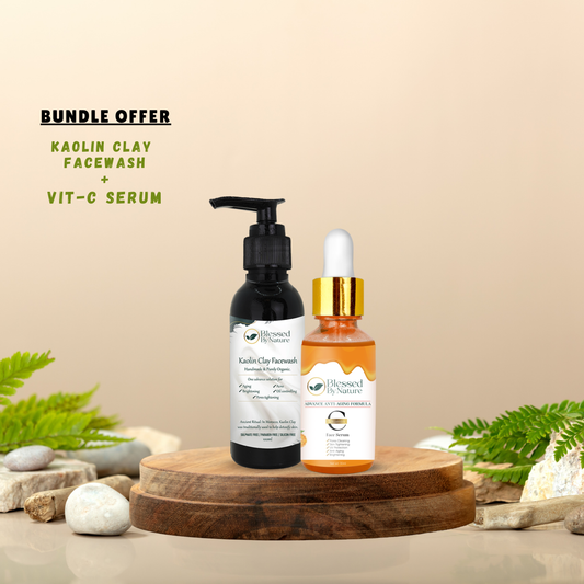 KAOLIN CLAY FACEWASH + VIT C SERUM