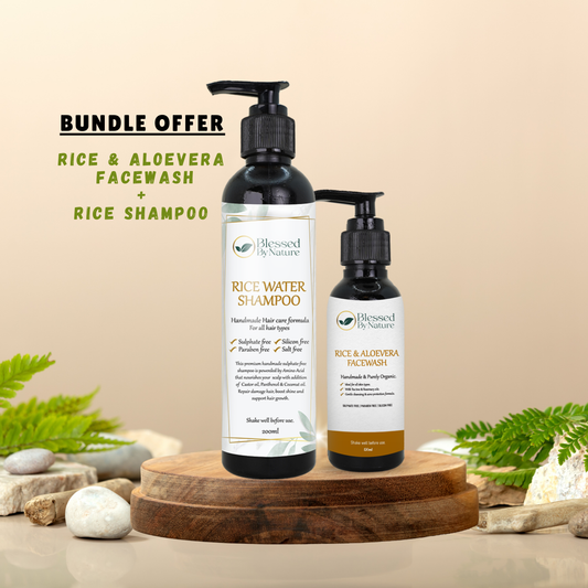 Rice shampoo+ Facewash Bundle