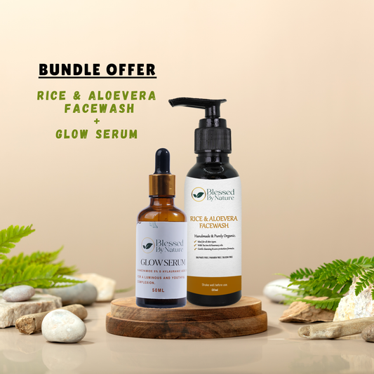 Rice & Aloe facewash + Glow serum