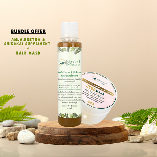 AMLA REETHA & SHIKAKAI SUPPLIMENT + HAIR MASK